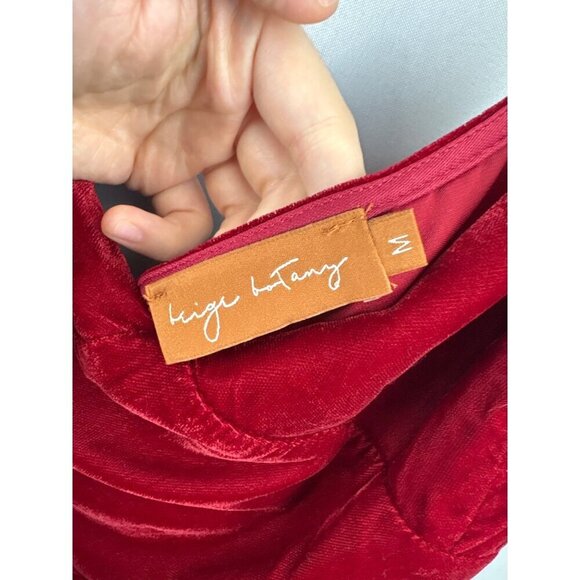 Women’s High Botany Medium Red Velvet Sleeveless Maxi Dress - Picture 6 of 6